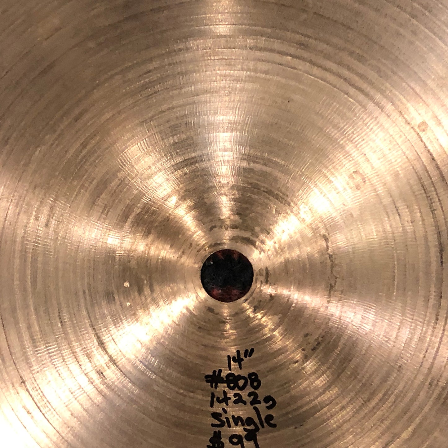 14" Zildjian A Mastersound Hi-Hat Bottom Single Cymbal 1422g #808
