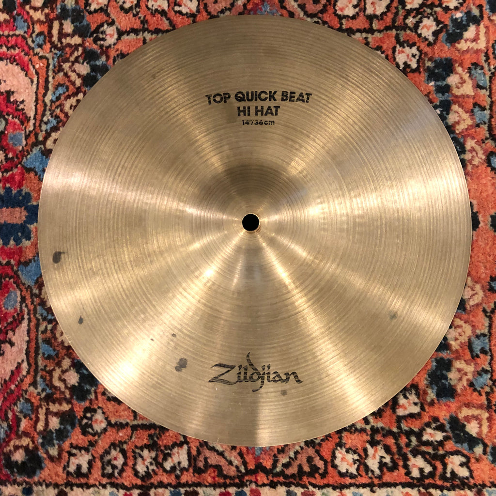 14" Zildjian A 1970s/1980s Quick Beat HiHat Cymbal Pair 1170g/1344g