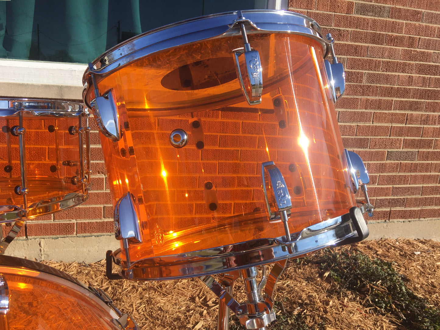 RCI / Ludwig Amber Vistalite Bonham Drum Set 26/14/16/18/ w/ 6.5x14 Snare