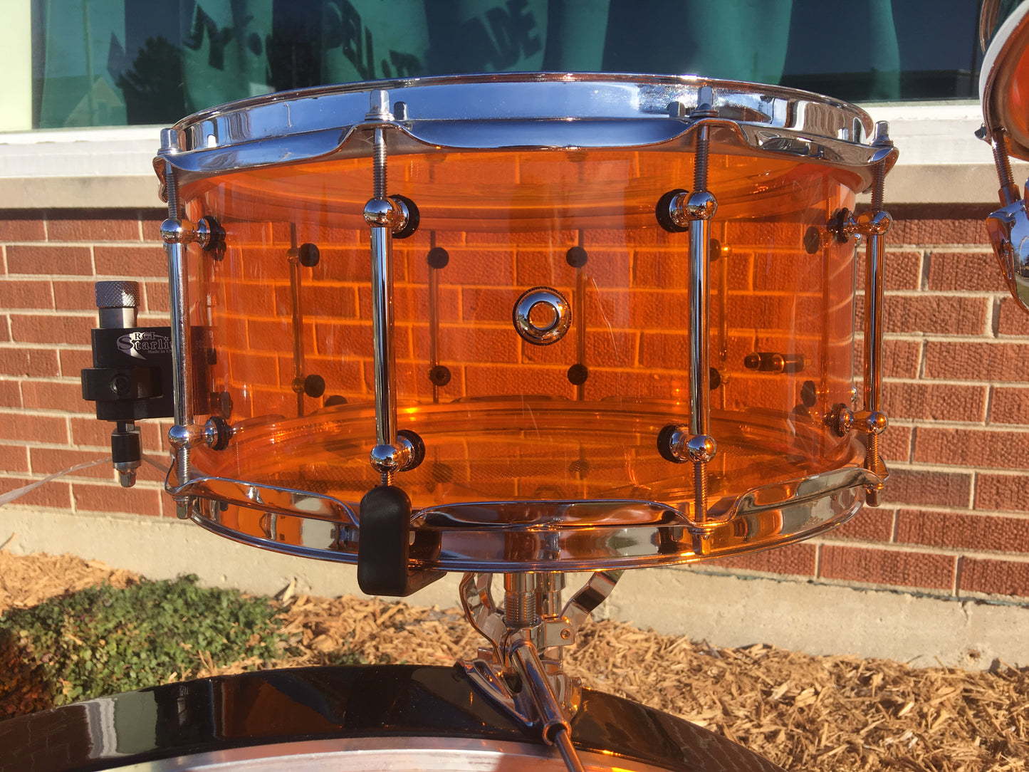 RCI / Ludwig Amber Vistalite Bonham Drum Set 26/14/16/18/ w/ 6.5x14 Snare