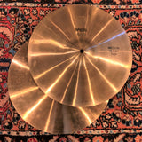 14" Paiste 1970s 404 Medium Hi-Hat Cymbal Pair 594g/692g #817