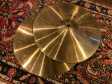 14" Paiste 1970s 404 Medium Hi-Hat Cymbal Pair 594g/692g #817