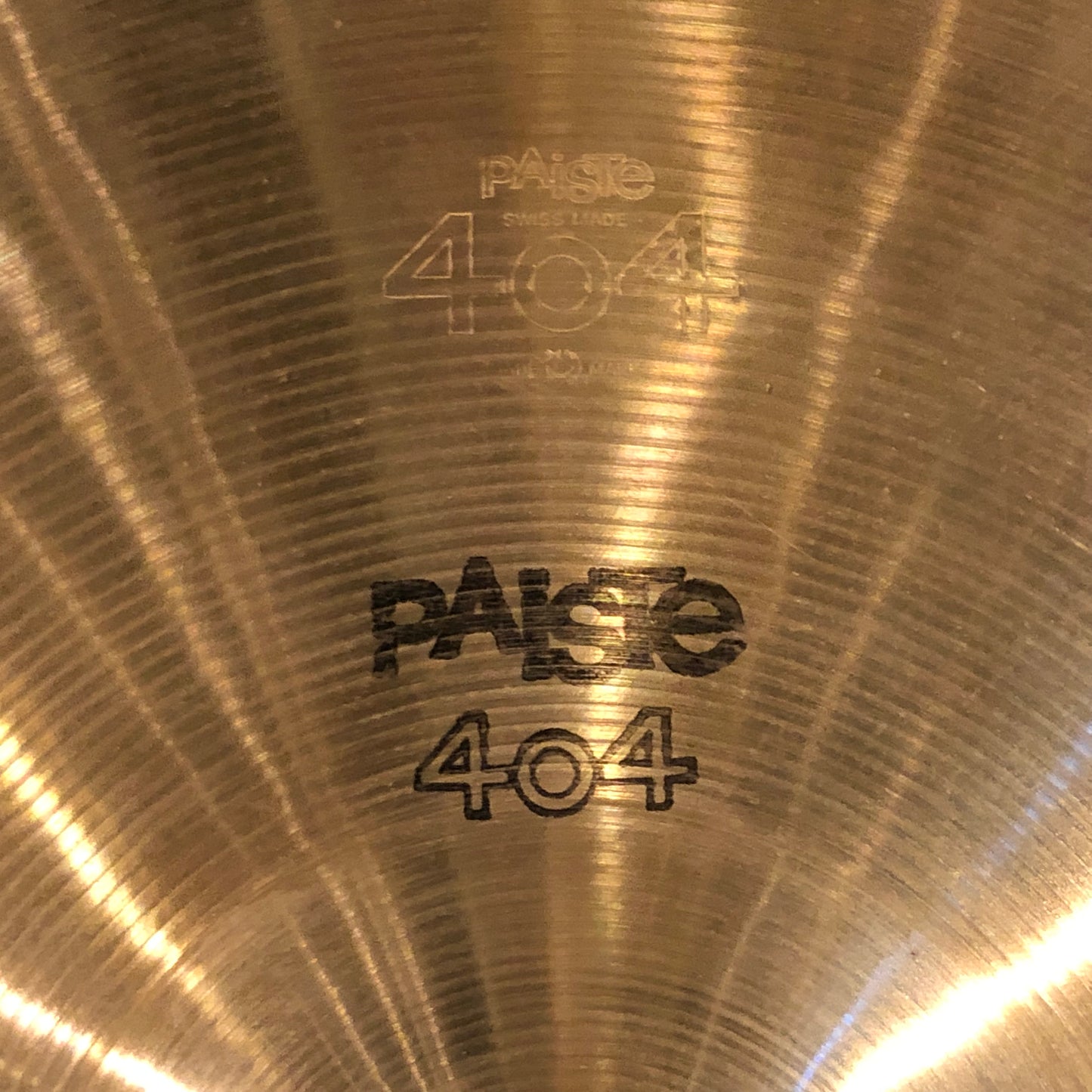 14" Paiste 1970s 404 Medium Hi-Hat Cymbal Pair 594g/692g #817