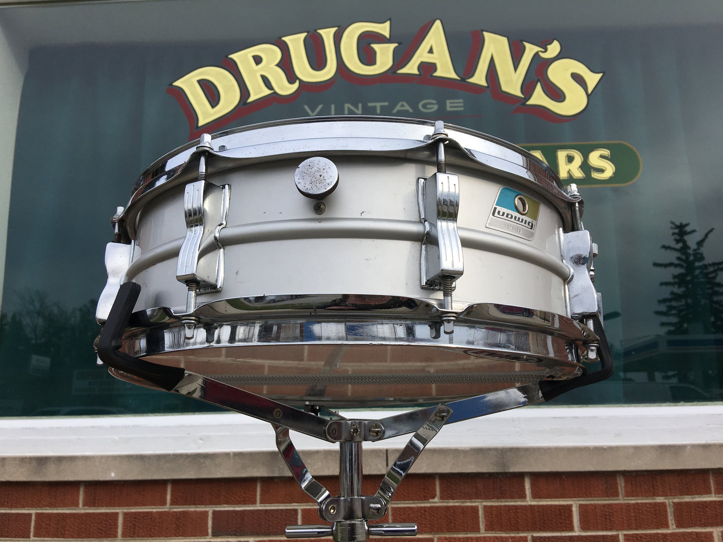1970's Ludwig Acrolite Blue & Olive 5x14 Snare Drum 1278XXX