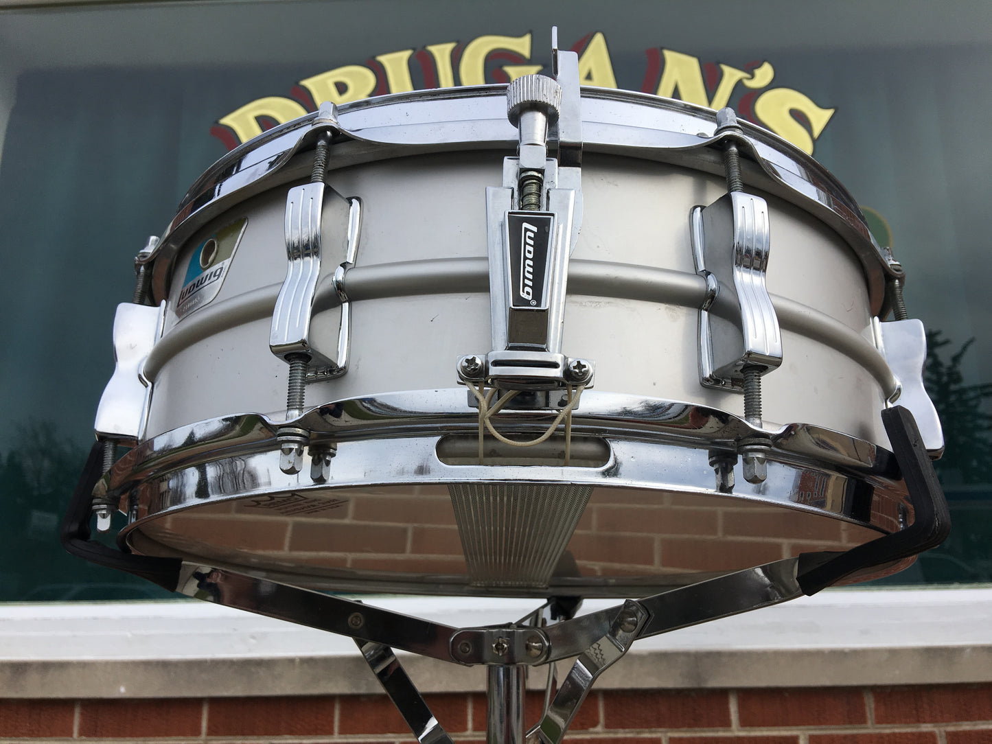 1979-80 Ludwig Acrolite Blue & Olive 5x14 Snare Drum #2166XXX