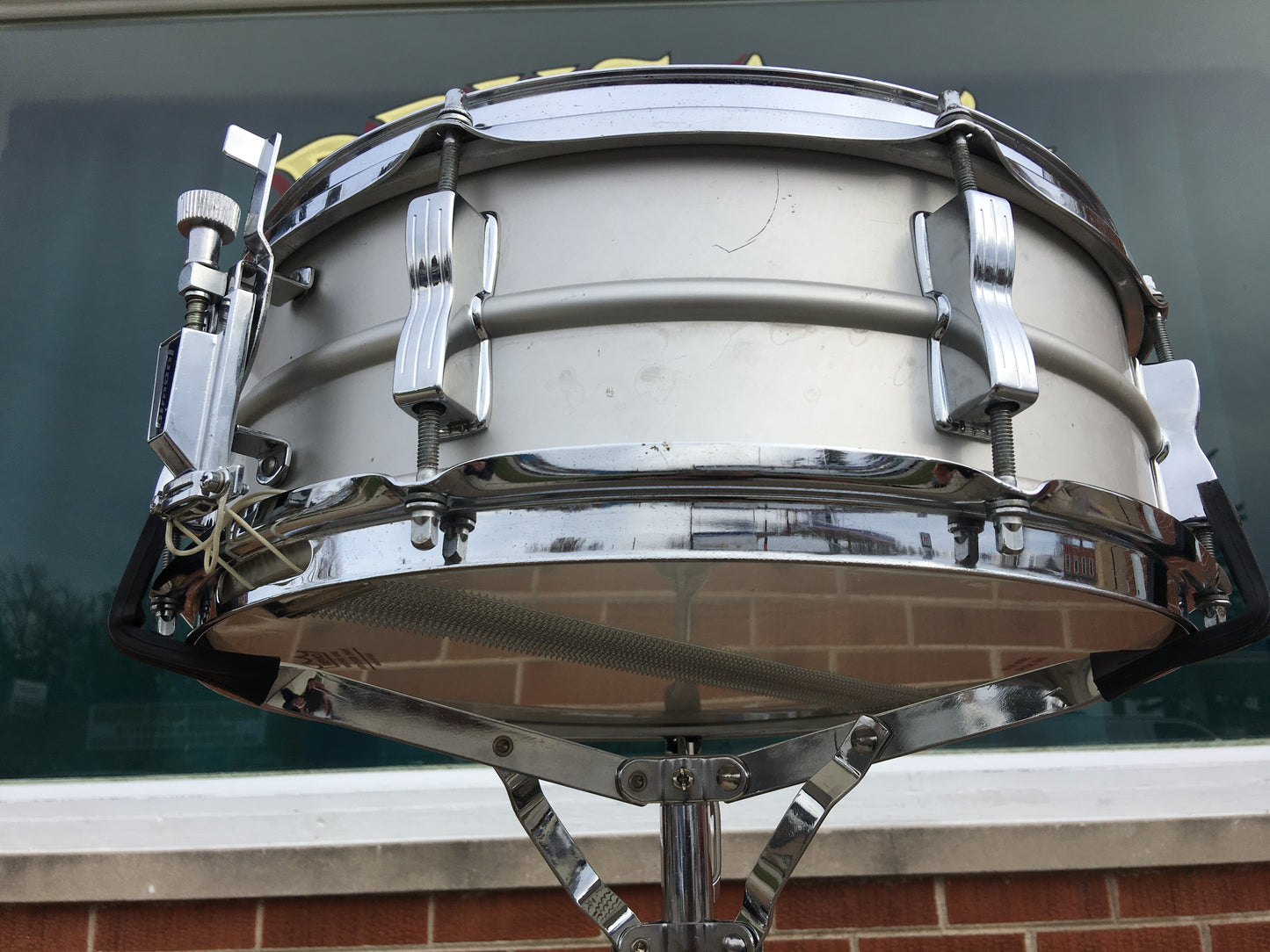 1979-80 Ludwig Acrolite Blue & Olive 5x14 Snare Drum #2166XXX