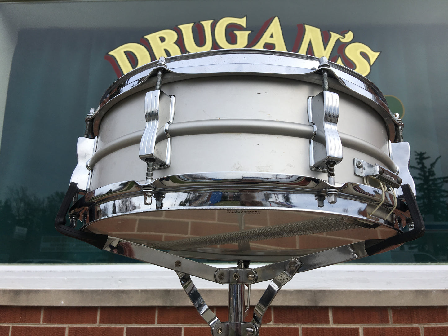 1979-80 Ludwig Acrolite Blue & Olive 5x14 Snare Drum #2166XXX