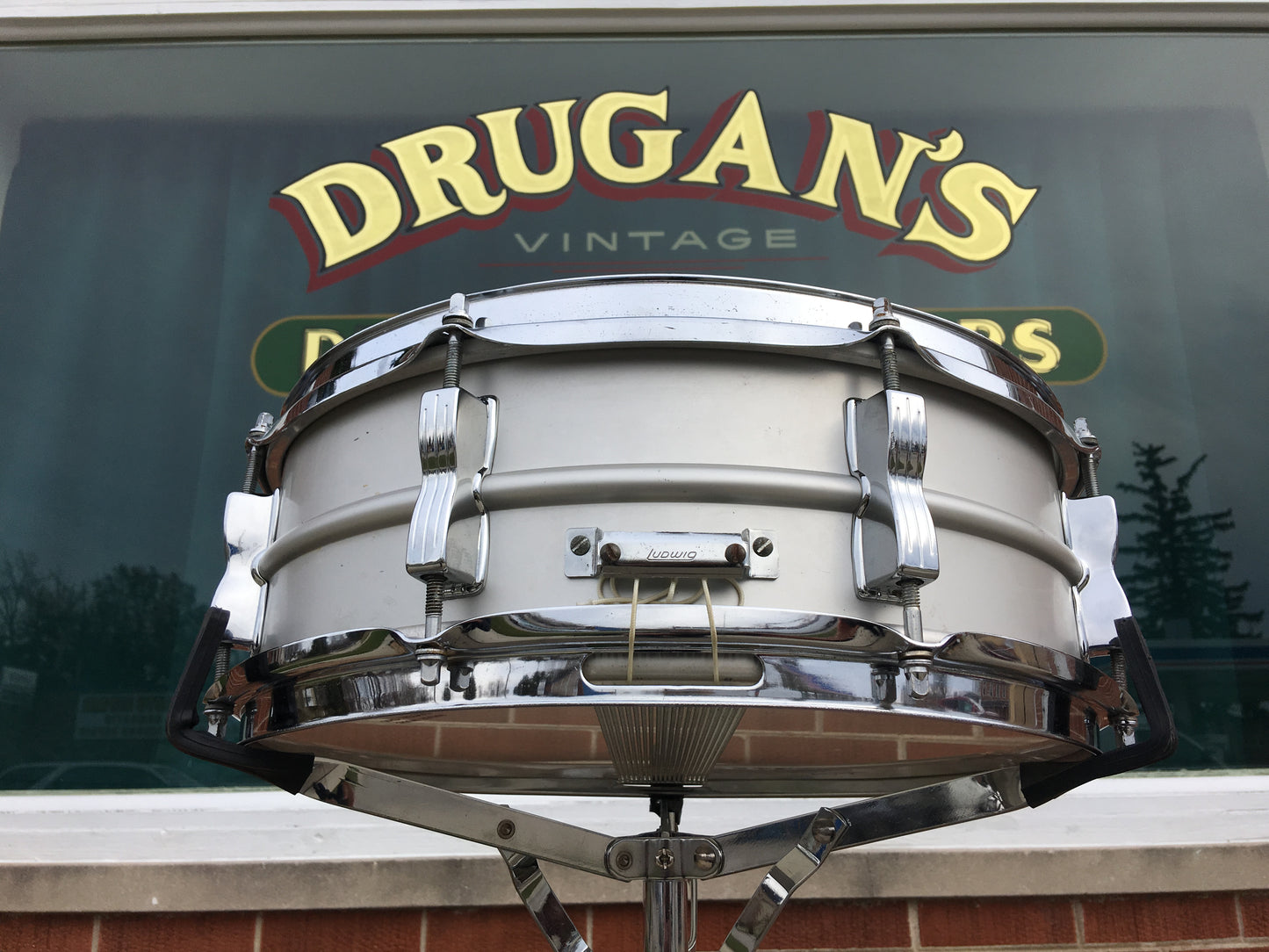 1979-80 Ludwig Acrolite Blue & Olive 5x14 Snare Drum #2166XXX
