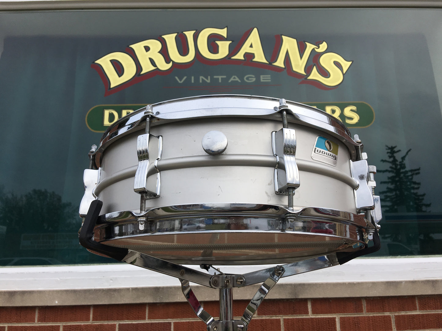 1979-80 Ludwig Acrolite Blue & Olive 5x14 Snare Drum #2166XXX