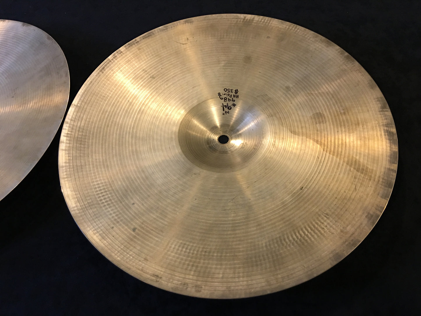 14" Paiste 602 Pre Serial # Hi Hat Cymbals 816/924g #94