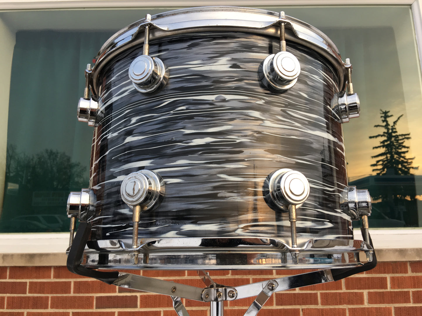 D.W. Drum Workshop Collector's Series 12"x14" Black Oyster Pearl Tom Drum