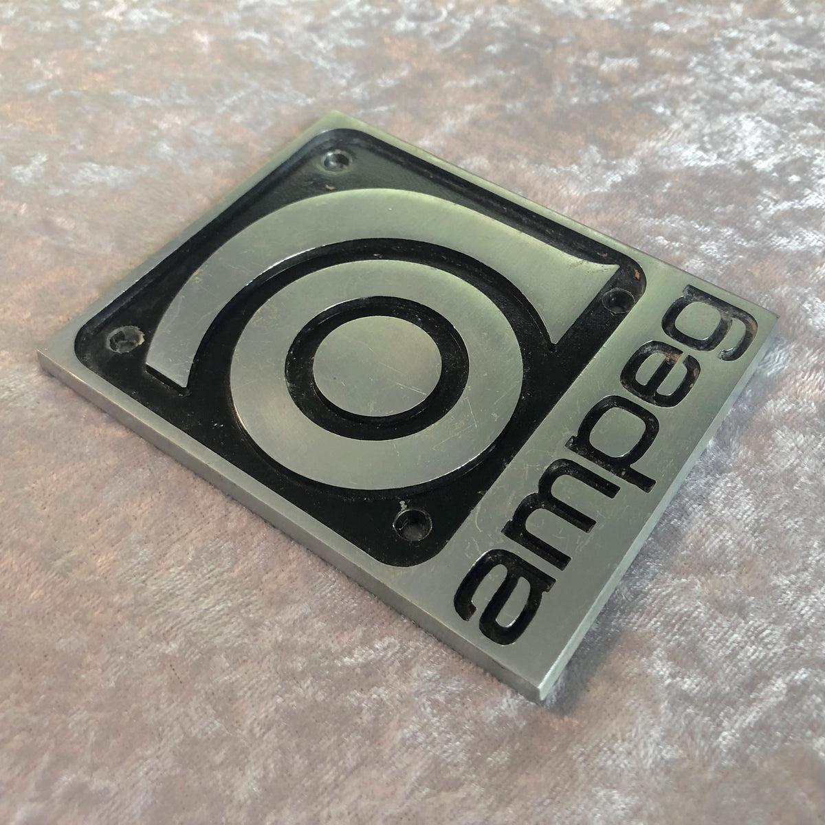 Ampeg Sticker Vintage Ampeg Metal Logo Amp Badge Plate – Drugan's Drums & Guitars