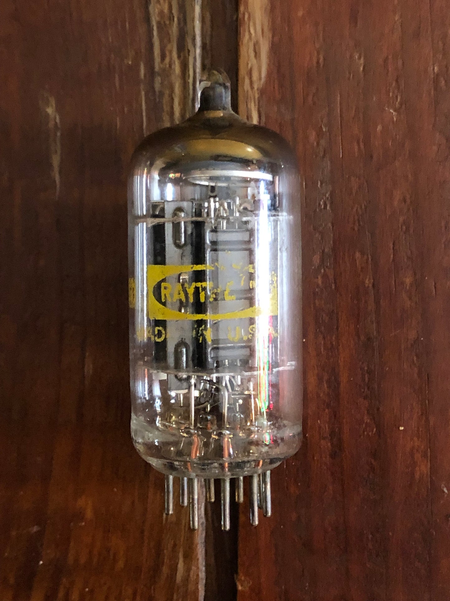 1962 Vintage Raytheon 12AX7 Preamp Tube ECC83 Black Plate Valve