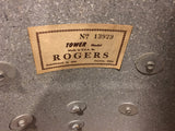 1960's Rogers 14x14 Tower Floor Tom Drum Silver Sparkle