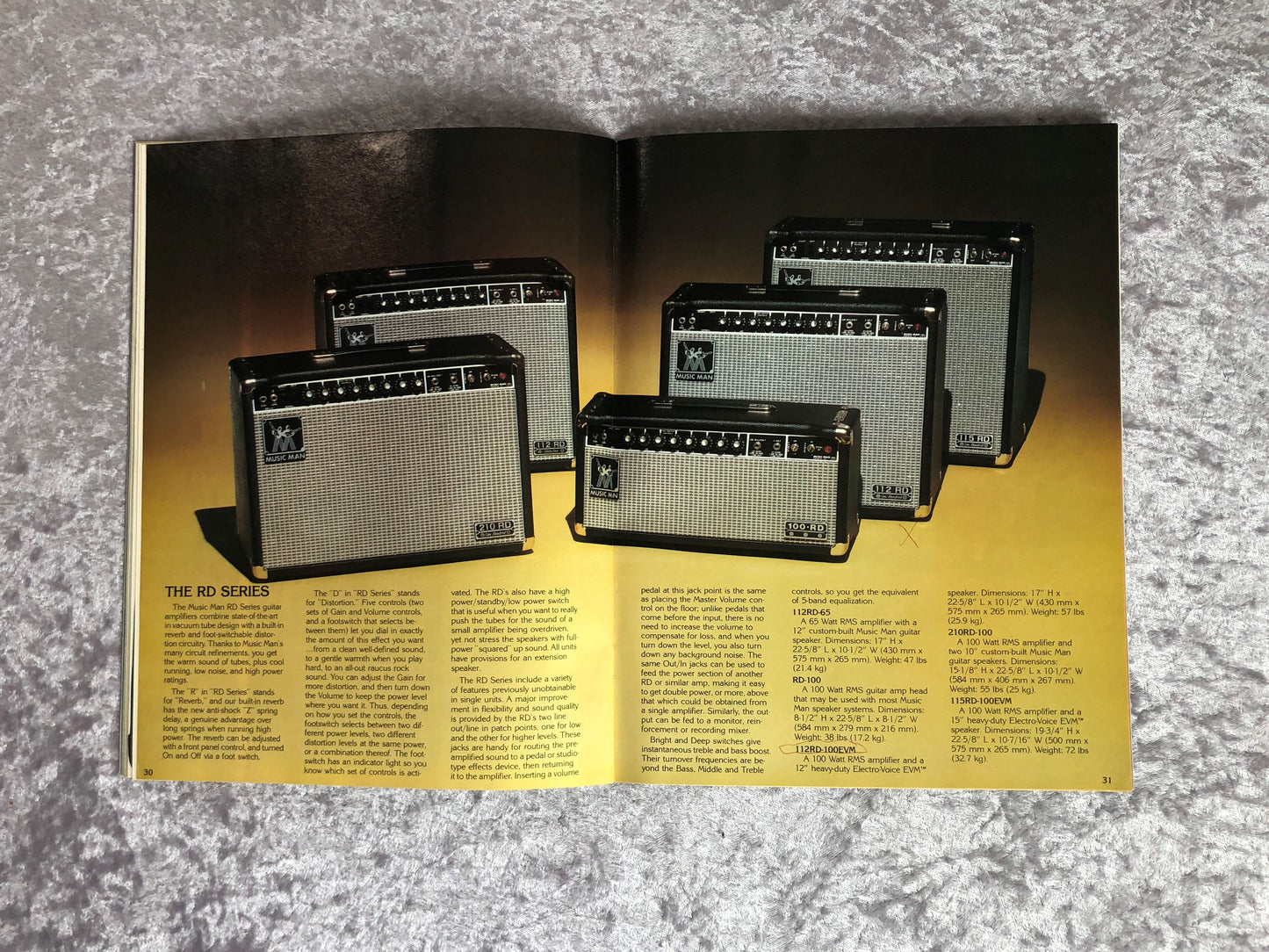 Vintage January 1980 Music Man Guitar, Bass, & Amplifier Product Catalog