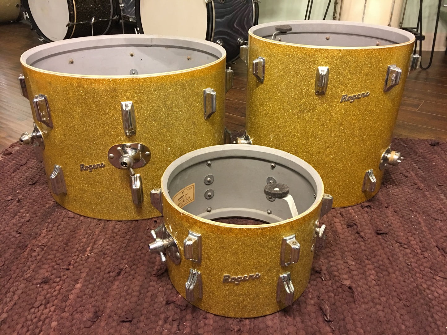 Rogers Gold Sparkle Glass Glitter Dayton