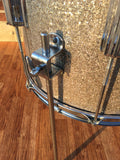 1960's Rogers 14x14 Tower Floor Tom Drum Silver Sparkle