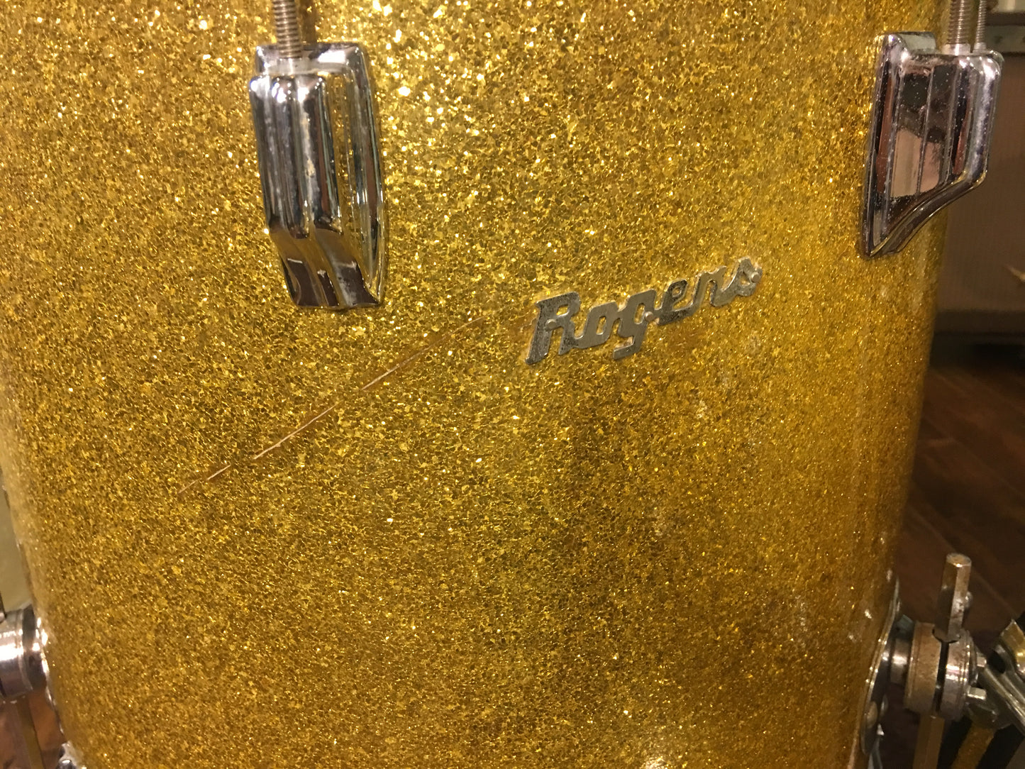 Rogers Gold Sparkle Glass Glitter Dayton
