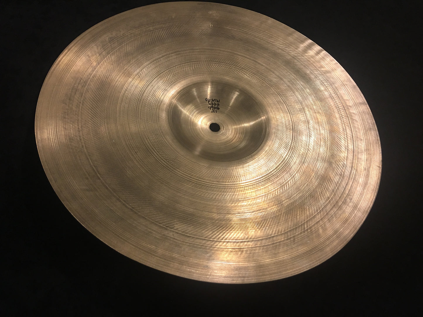 13" Zildjian A 1st Stamp 1929-1940 Single Hi-Hat or Splash Cymbal 444g #466