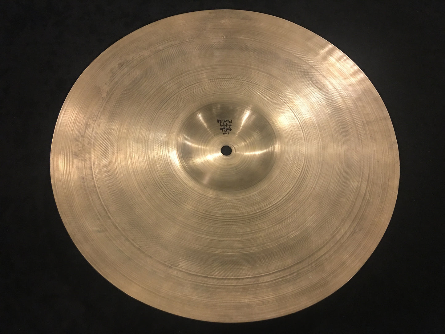 13" Zildjian A 1st Stamp 1929-1940 Single Hi-Hat or Splash Cymbal 444g #466