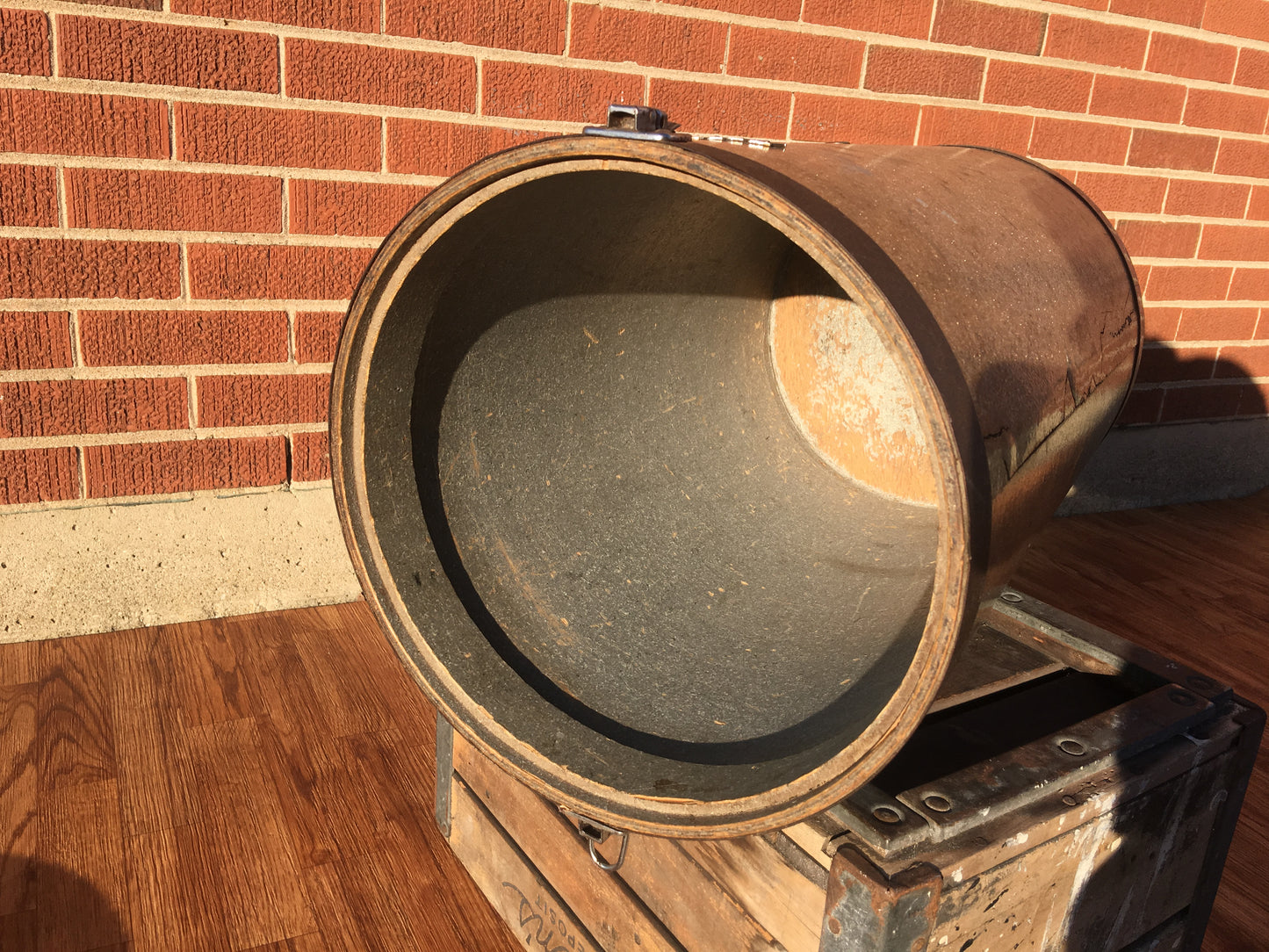 1960's Rogers Silver Sparkle Canister Throne for Drum Set