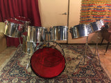 1970's Slingerland 10pc Chrome Drum Set 6"-24"