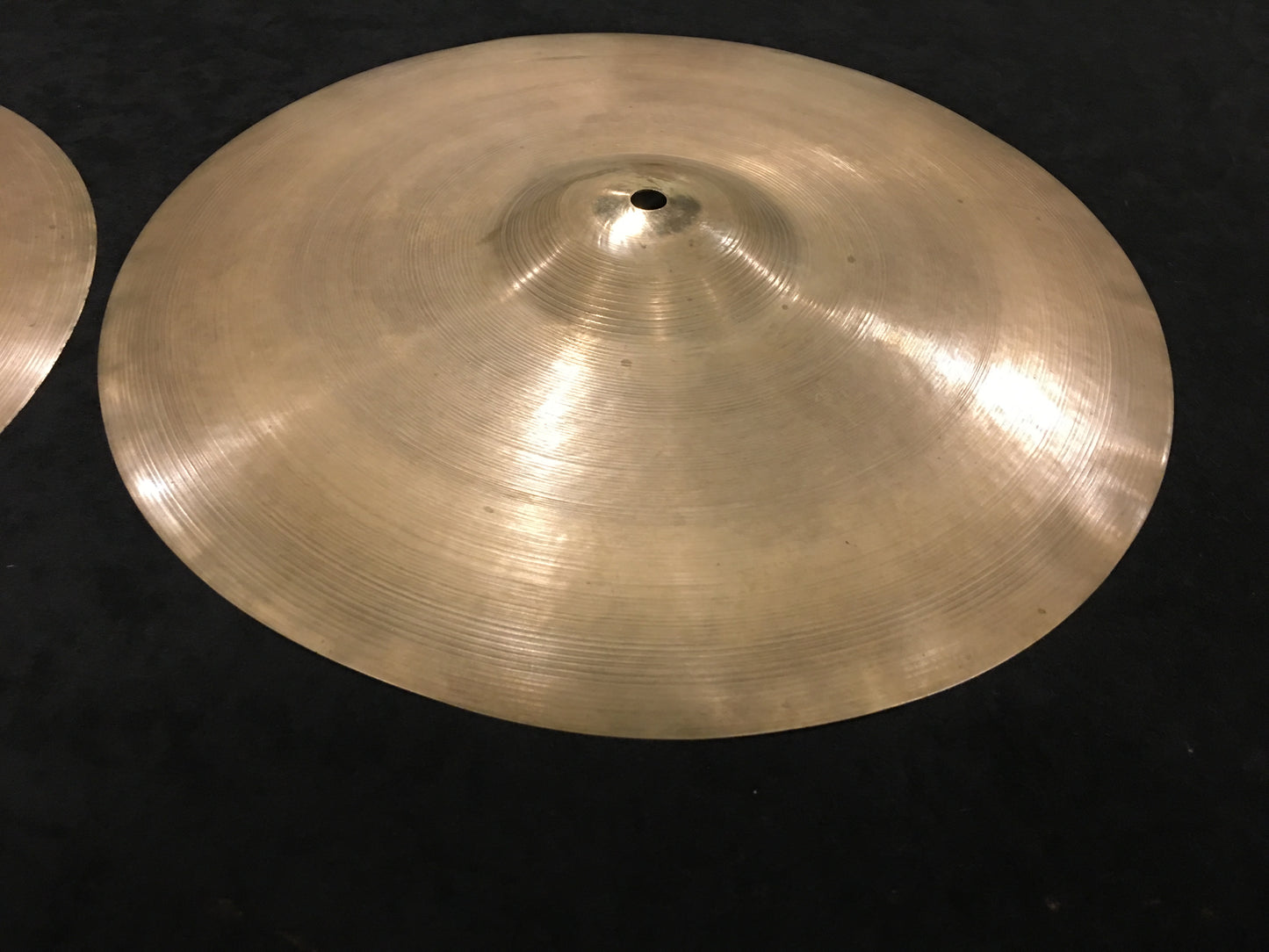 13" Vintage Zildjian A Tran Stamp Hi Hat Cymbal Pair - Light 388/458g #59