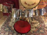 1970's Slingerland 10pc Chrome Drum Set 6"-24"