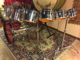 1970's Slingerland 10pc Chrome Drum Set 6"-24"