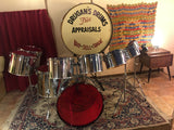 1970's Slingerland 10pc Chrome Drum Set 6"-24"