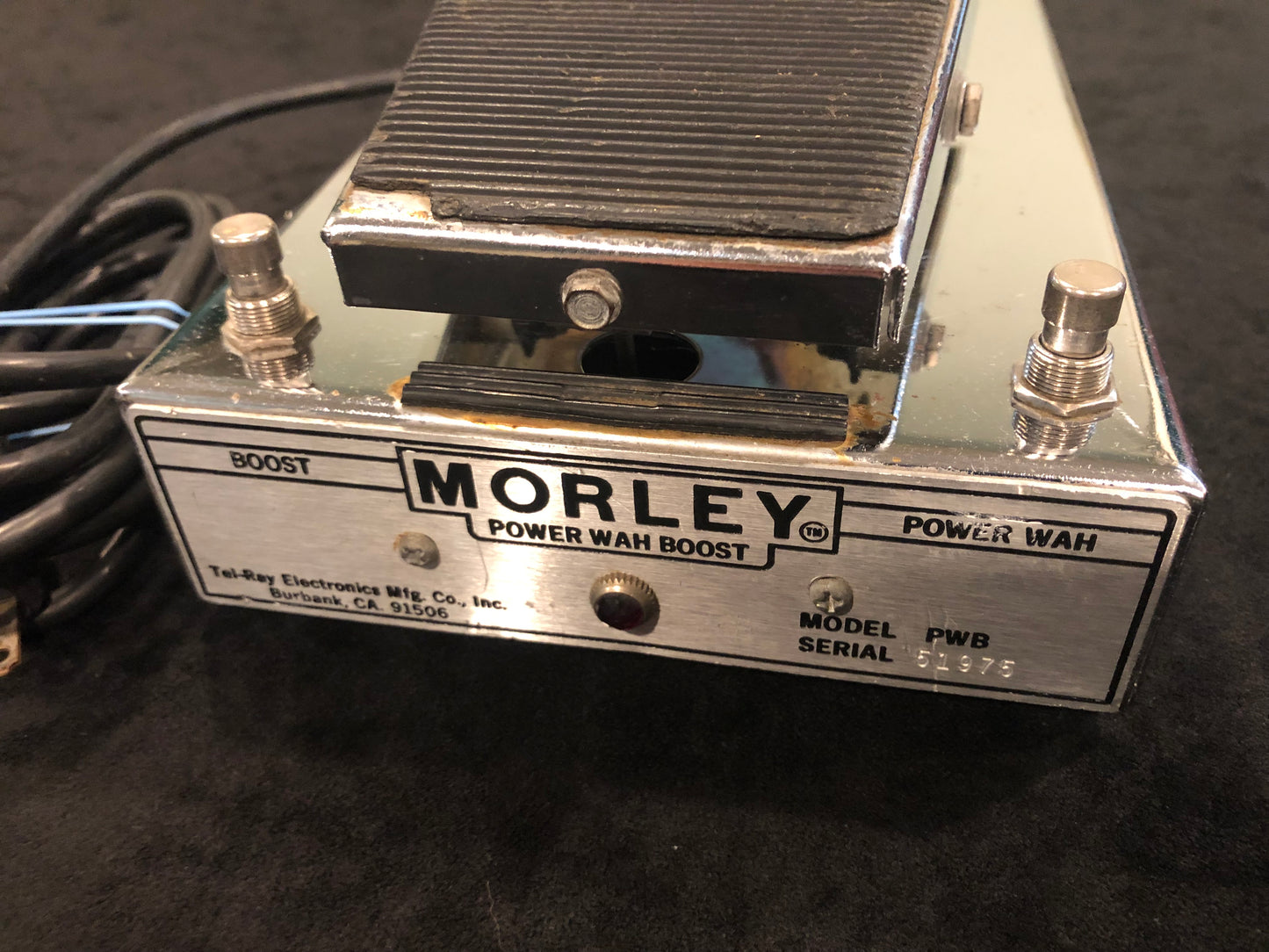 Vintage Morley Tel-Ray Electronics PWB Power Wah Boost Pedal