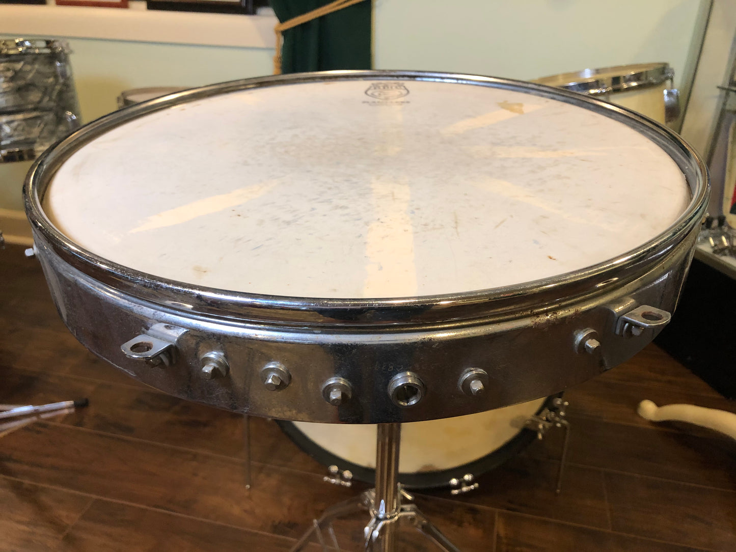 Vintage Ralph Kester 18" Flat Jacks Tenor Tom Marching Drum