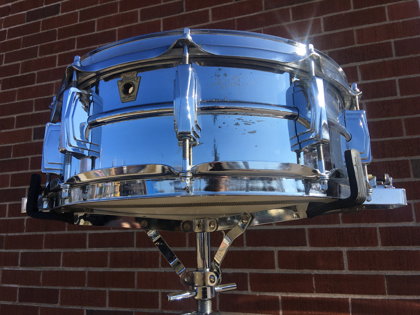 1960's Ludwig Super Sensitive Keystone Snare Drum 5x14