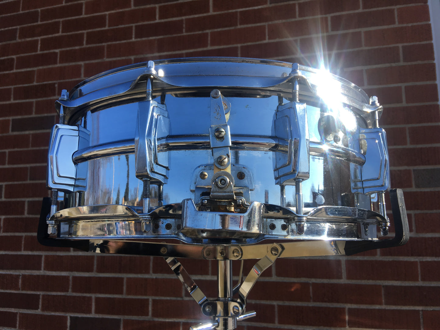 1960's Ludwig Super Sensitive Keystone Snare Drum 5x14