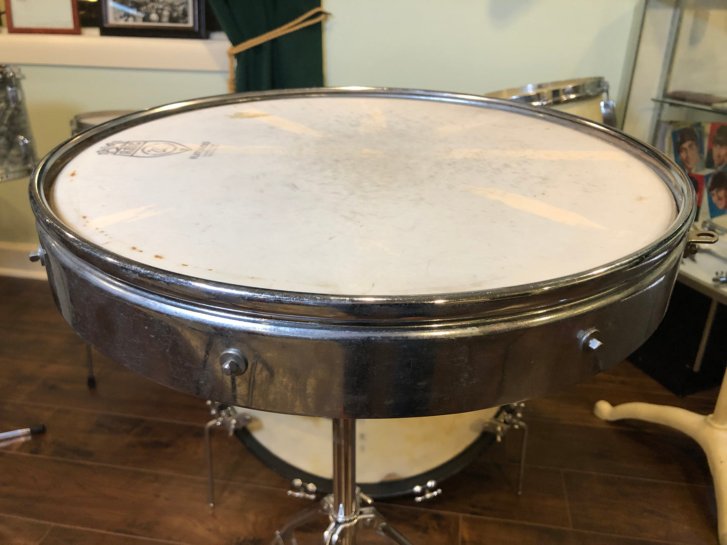 Vintage Ralph Kester 18" Flat Jacks Tenor Tom Marching Drum