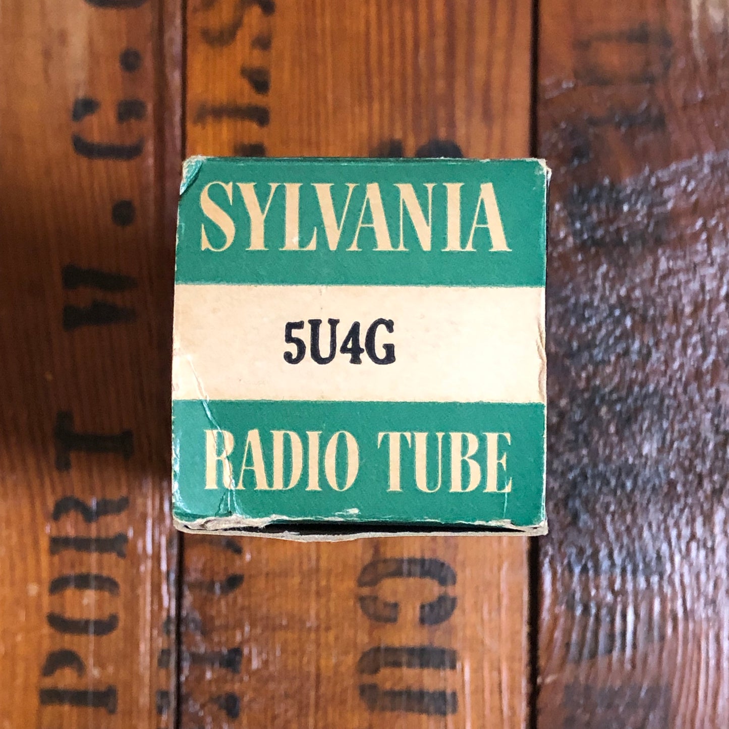 Vintage Sylvania 5U4G Rectifier Tube w/ Original Box