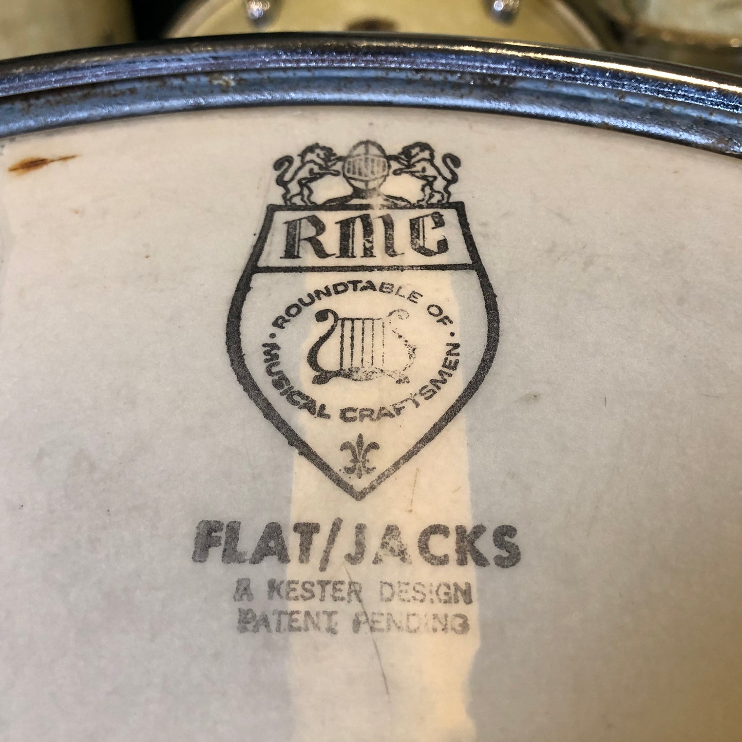 Vintage Ralph Kester 18" Flat Jacks Tenor Tom Marching Drum