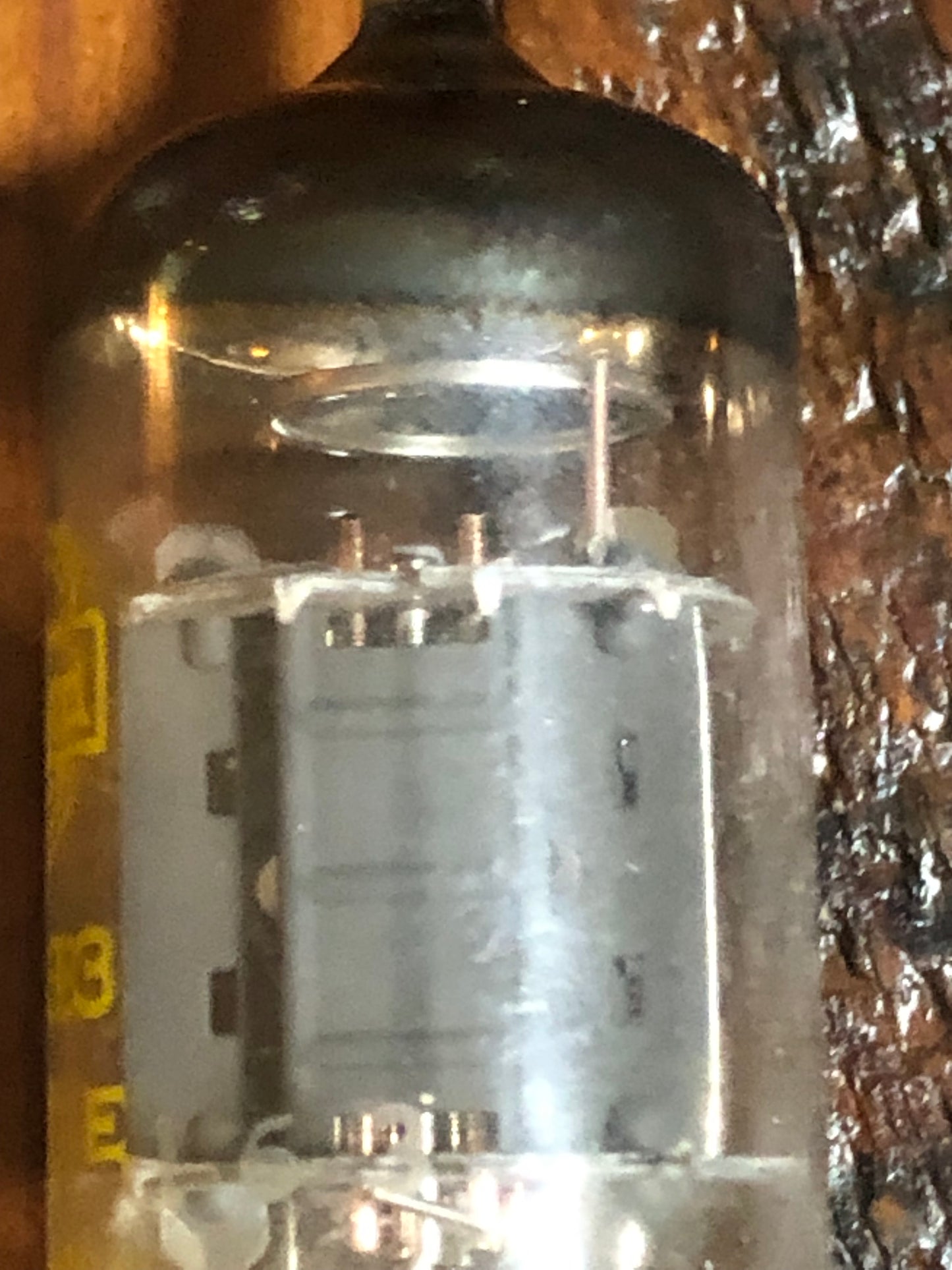 Vintage 1965 Mullard ECC83 Preamp Tube 12AX7 Valve Blackburn Factory Yellow Ink I63