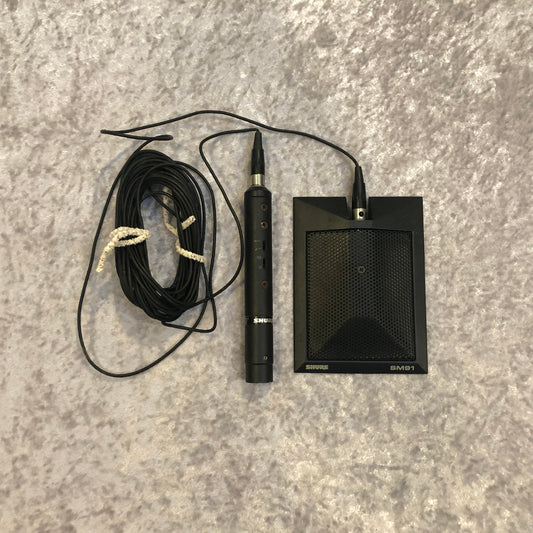 Shure SM91 Condenser Boundary Microphone w/ ILP-1 Preamp Bass Drum Mic