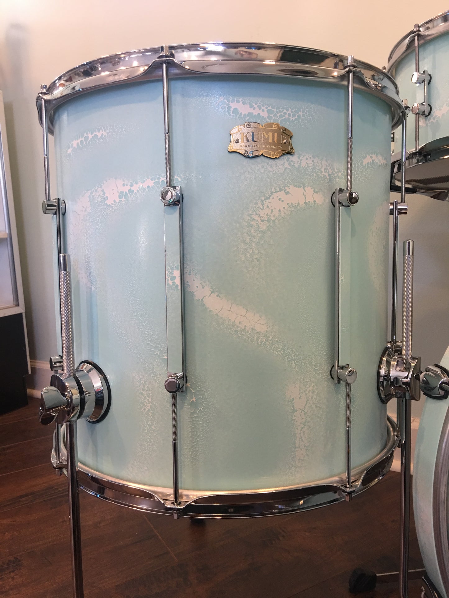 Kumu All Birch Custom One-Off Drum Set in Special Seafoam Finish for NAMM