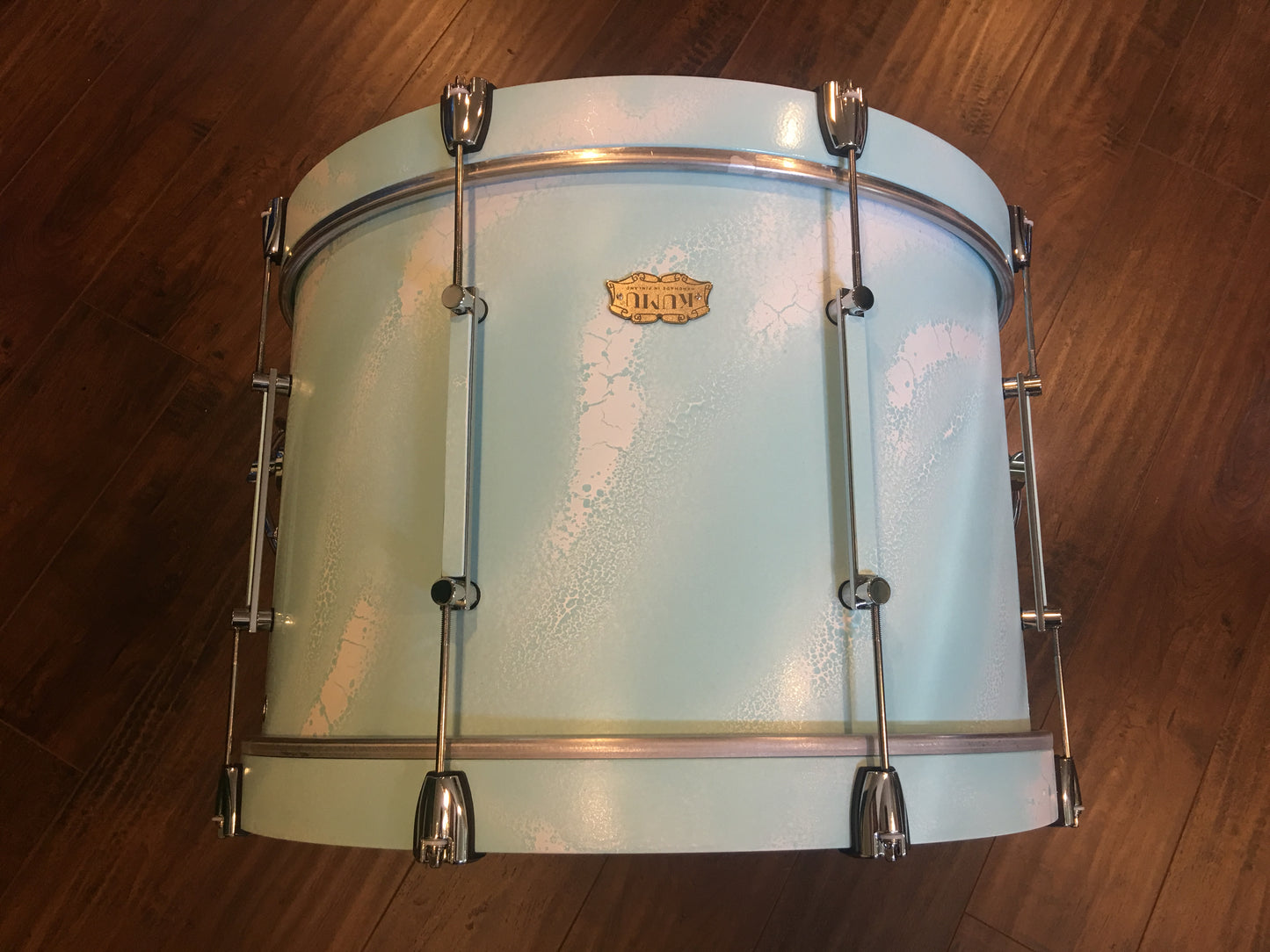 Kumu All Birch Custom One-Off Drum Set in Special Seafoam Finish for NAMM