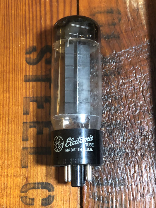 Vintage 1954 GE 5U4GA Rectifier Tube Black Plates Valve General Electric 5U4GB