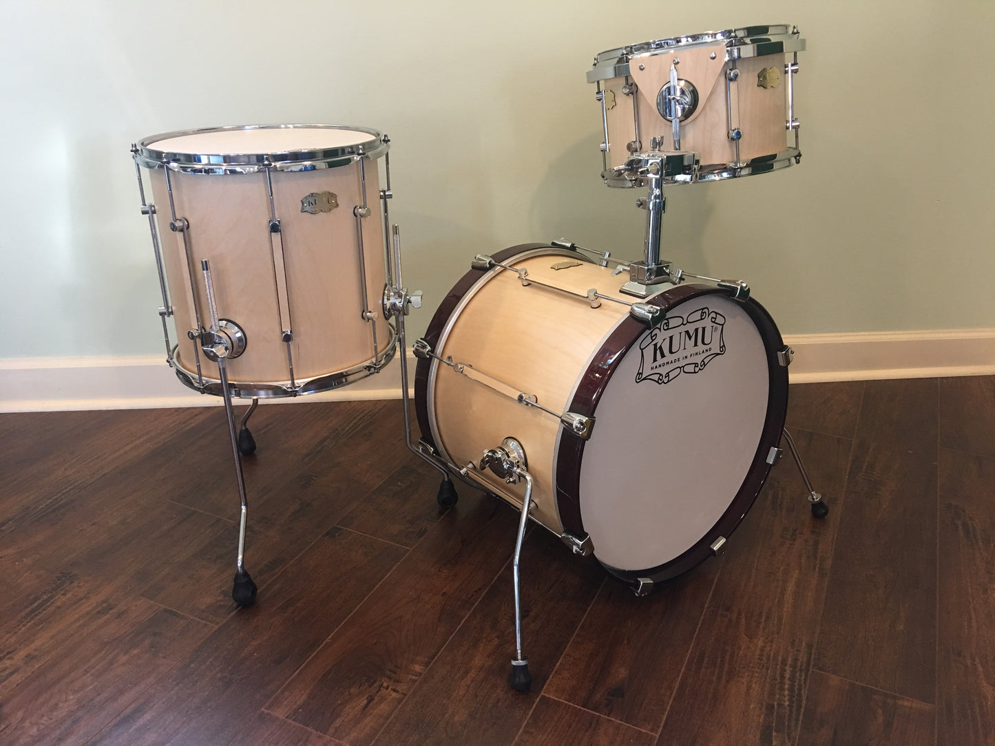 Kumu All Birch NAMM Bop Drum Set - Natural Birch Satin Sound Finish 18/12/14