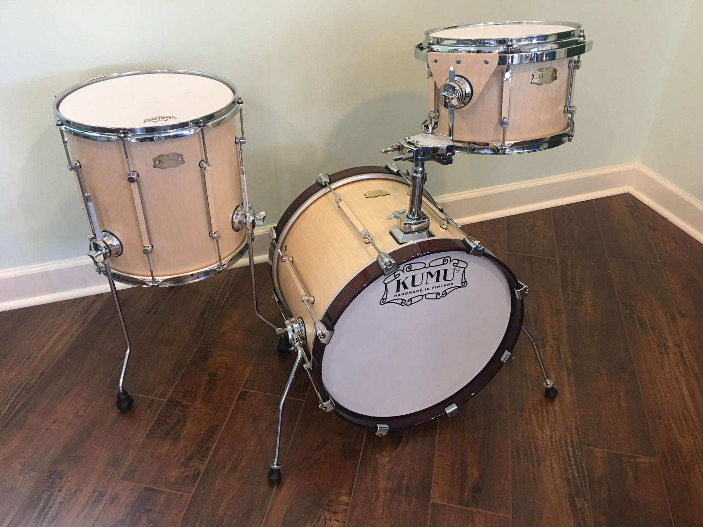 Kumu All Birch NAMM Bop Drum Set - Natural Birch Satin Sound Finish 18/12/14