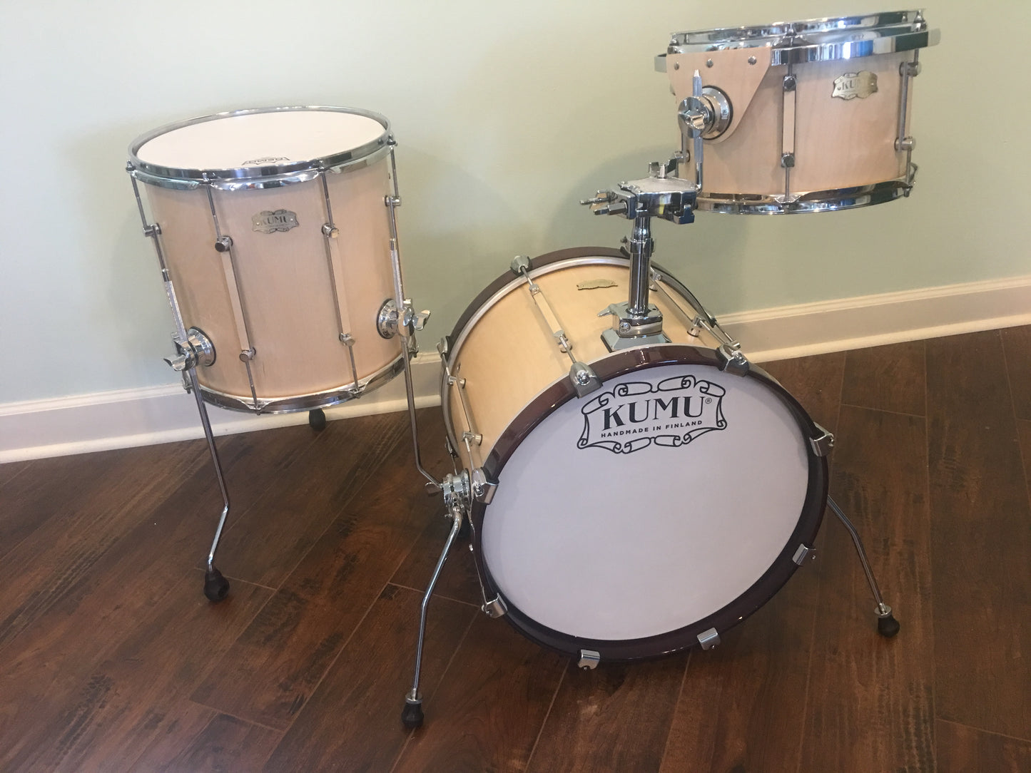 Kumu All Birch NAMM Bop Drum Set - Natural Birch Satin Sound Finish 18/12/14