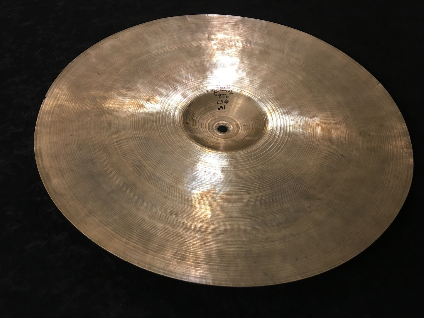 16" A Zildjian Trans Stamp Crash Cymbal 928g #57