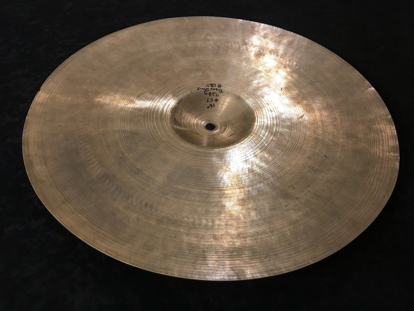 16" A Zildjian Trans Stamp Crash Cymbal 928g #57