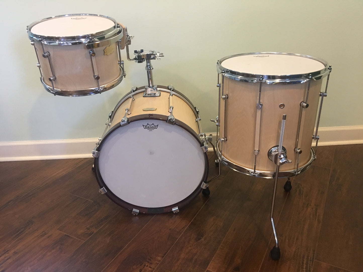 Kumu All Birch NAMM Bop Drum Set - Natural Birch Satin Sound Finish 18/12/14