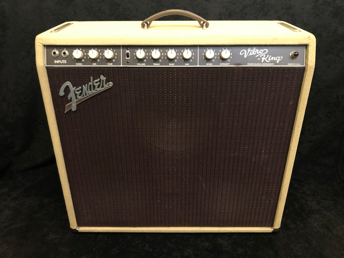 Fender Vibro-King Guitar Combo Amplifier Blonde 1990s CSR 4