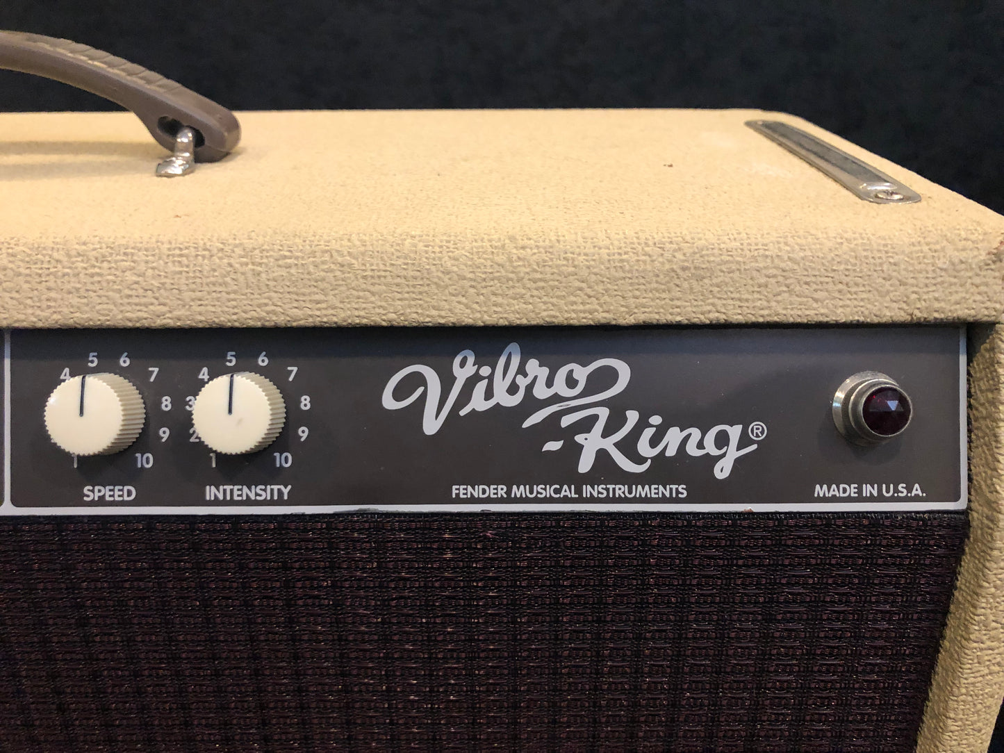 Fender Vibro-King Guitar Combo Amplifier Blonde 1990s CSR 4
